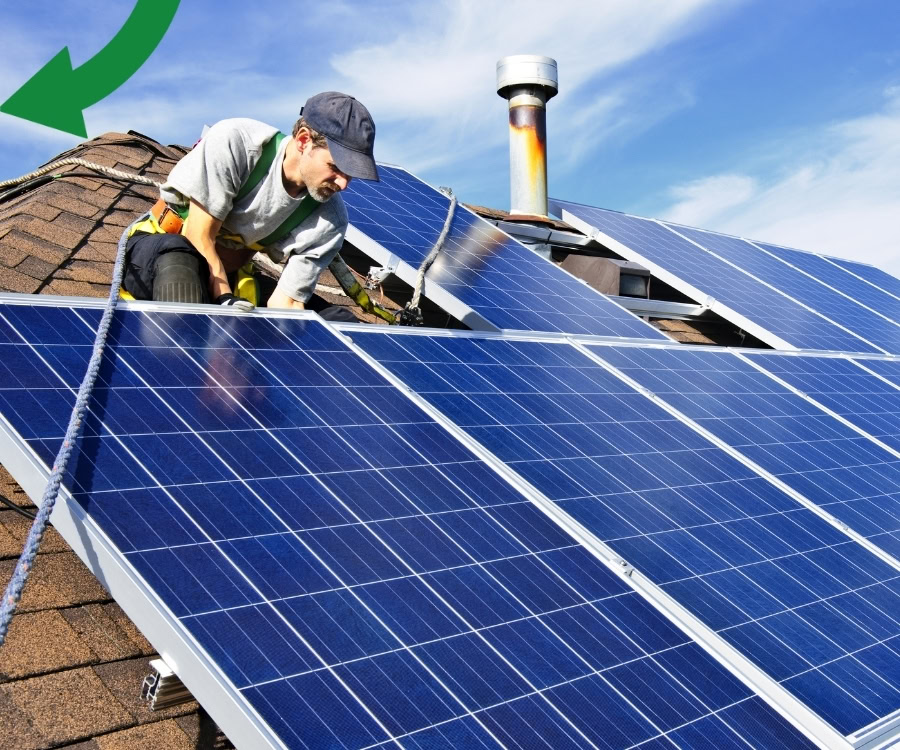 Solar panel installation